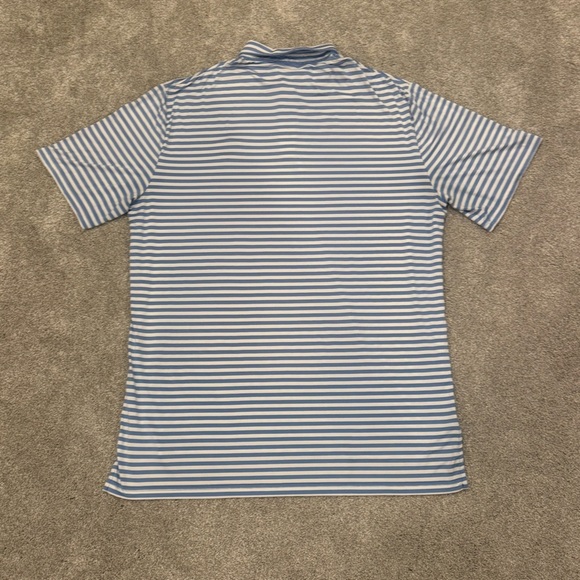 RLX Ralph Lauren Golf Polo Medina Country Club Blue White Stripes Size Large - Picture 7 of 7
